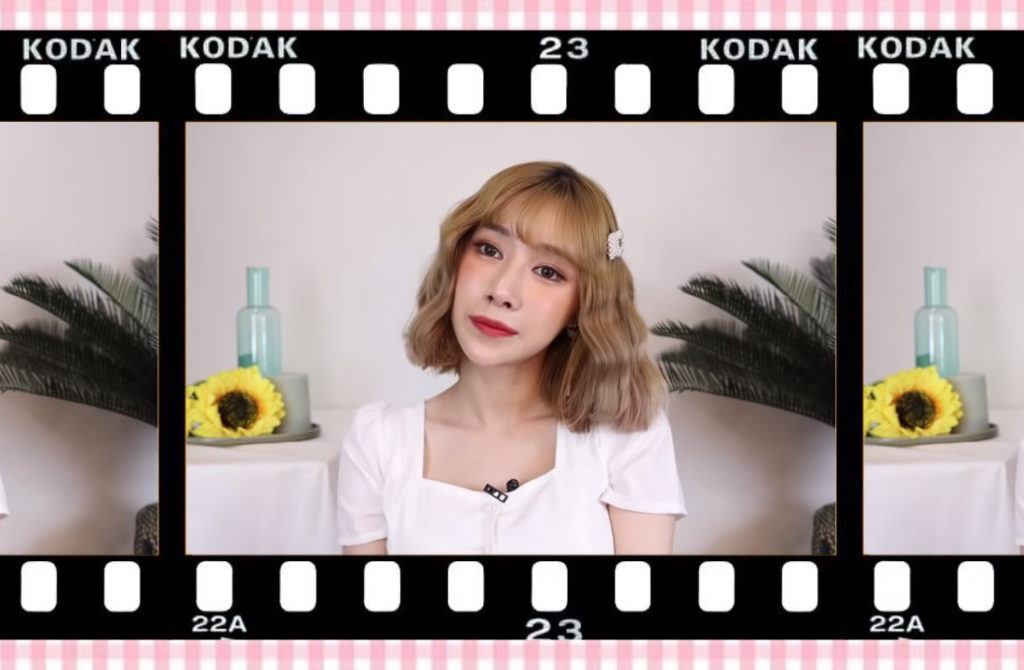 สาวไทย ผมบลอนด์ ผมลอนม้วน ผมสั้นสไตล์เกาหลี 