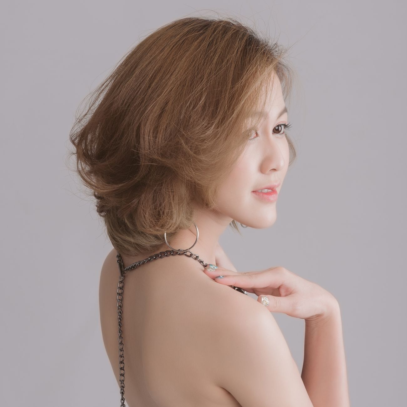 ดัดปลายผม