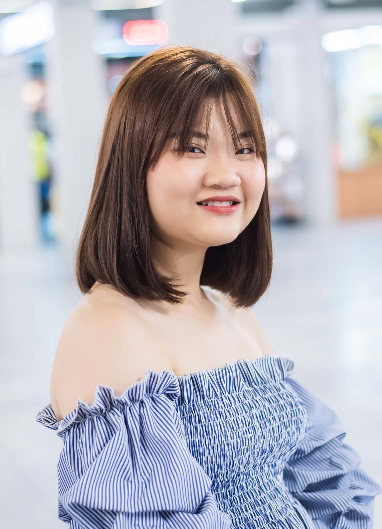 บ๊อบซอยปลาย หน้าม้าซีทรู @Tawanrat_H (Credit: Panadda Suwanjundee)