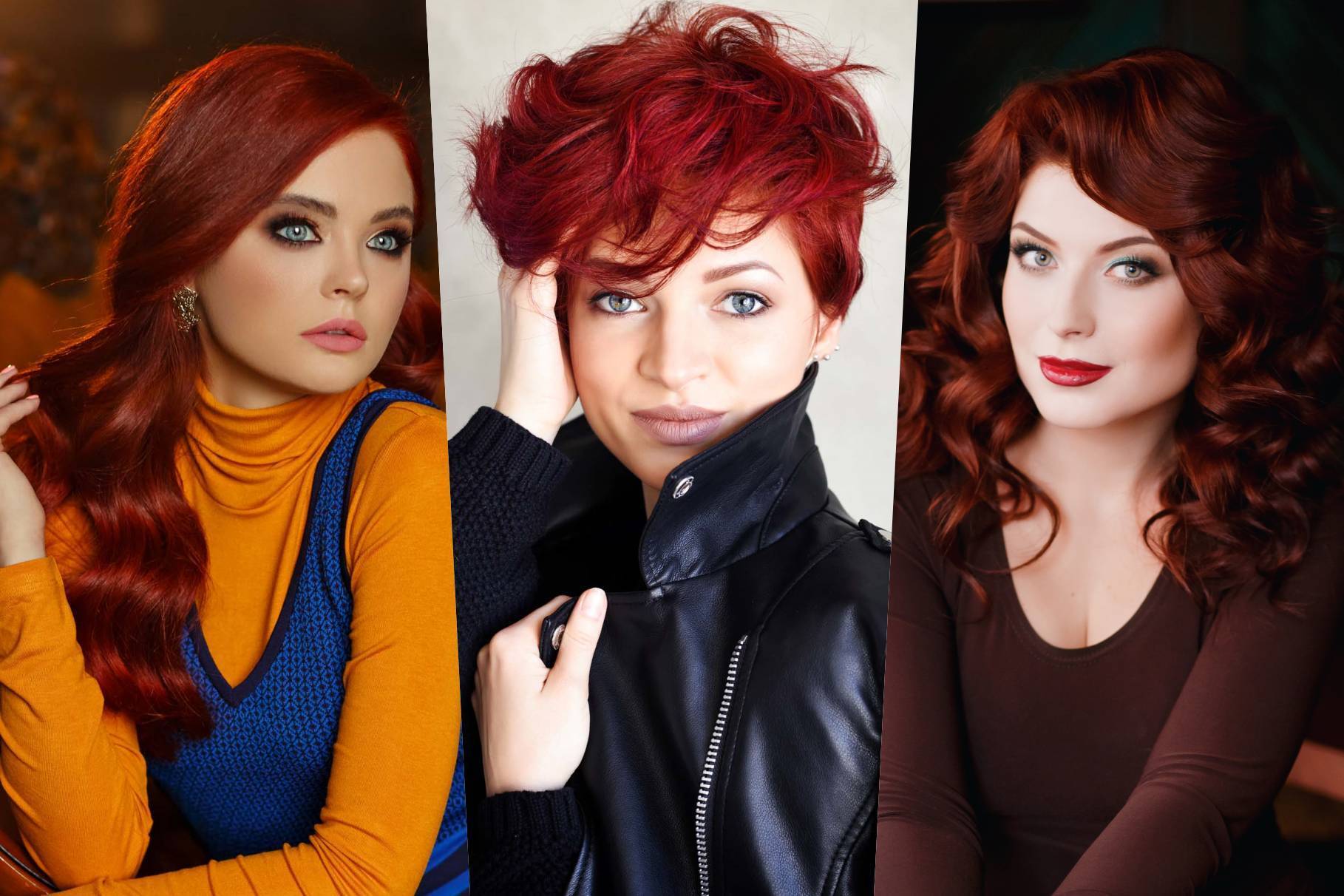 ผมสีแดงเข้ม