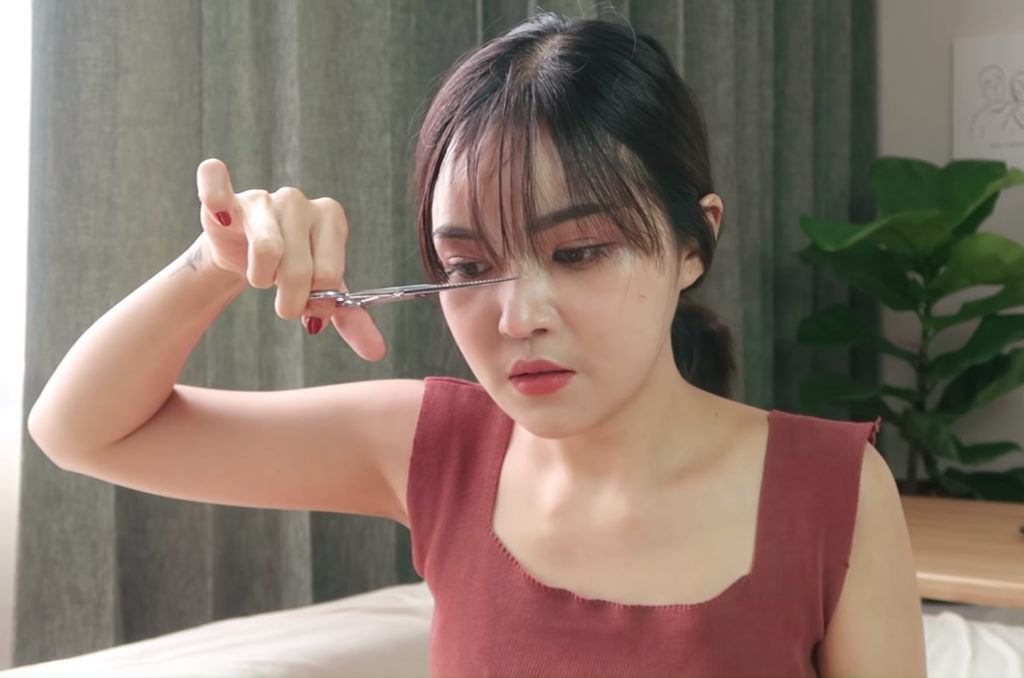 ตัดผมหน้าม้าเอง หน้าม้าซีทรู หน้าม้าเกาหลี เซ็ตผมหน้าม้า ผมประบ่า ผมสั้นน่ารักๆ