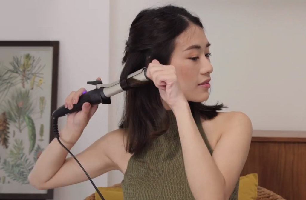 ม้วนผมสั้นประบ่าง่ายๆ