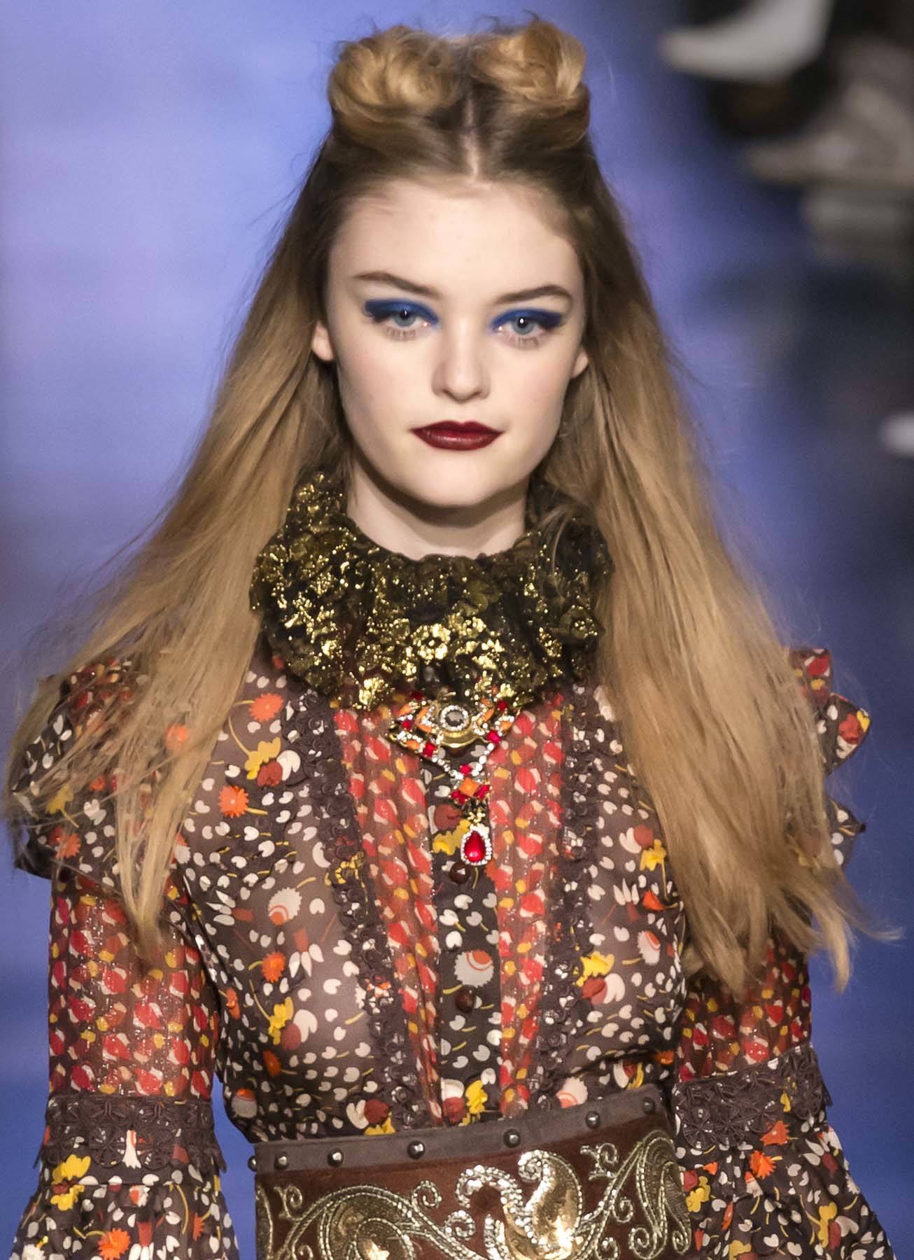 Twisted Half Up Buns (Credit: Rex by Shutterstock)