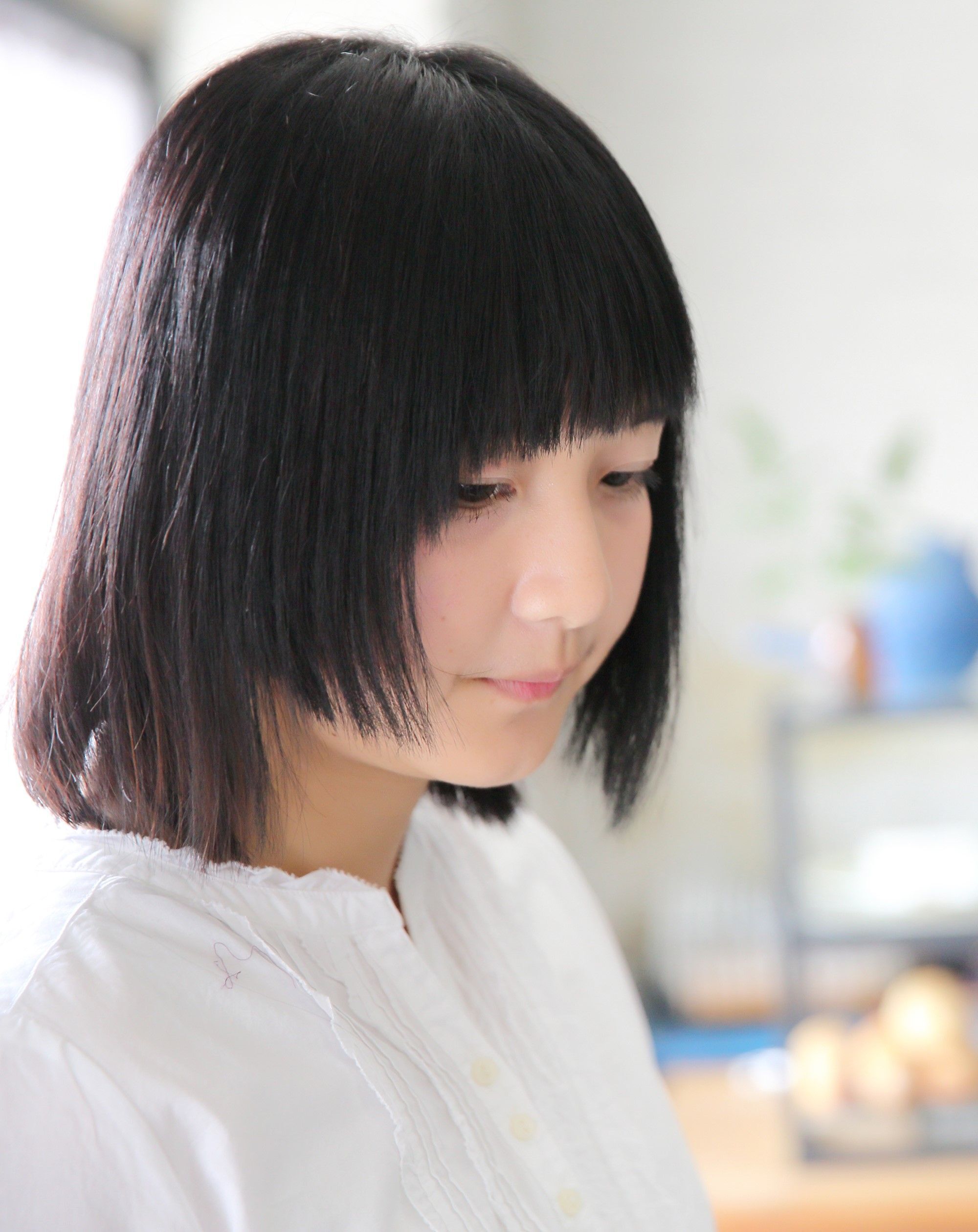 ผมบ๊อบไล่สเต็ปหน้าม้าเฉียง (Credit: Shutterstock)