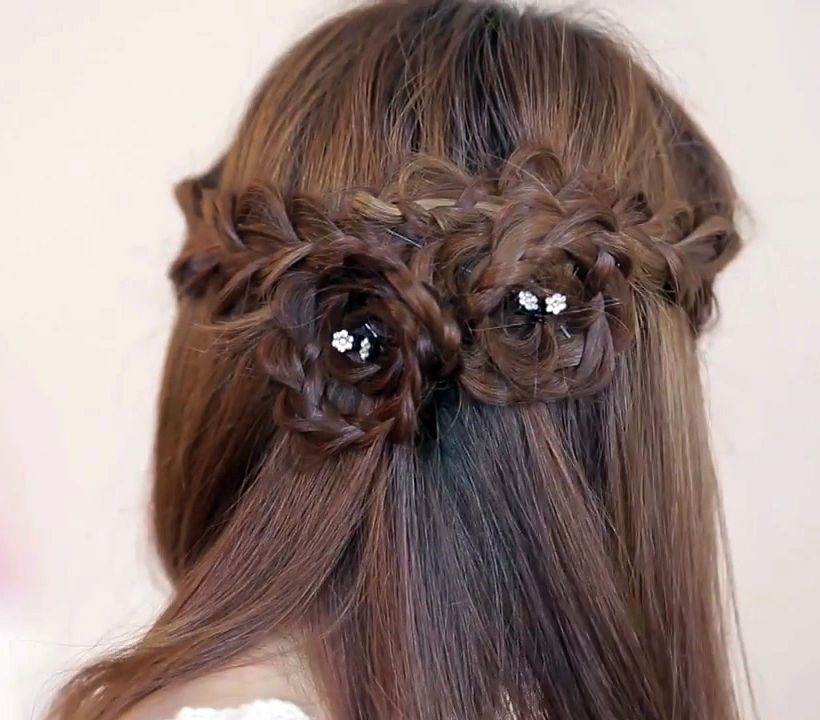 ทรงผมวันวาเลนไทน์ ทรงผมยาว โรแมนติค ทรงผมเปีย เปียกุหลาบ Buablink