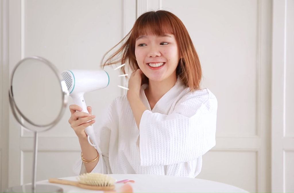 แก้ผมลีบแบน