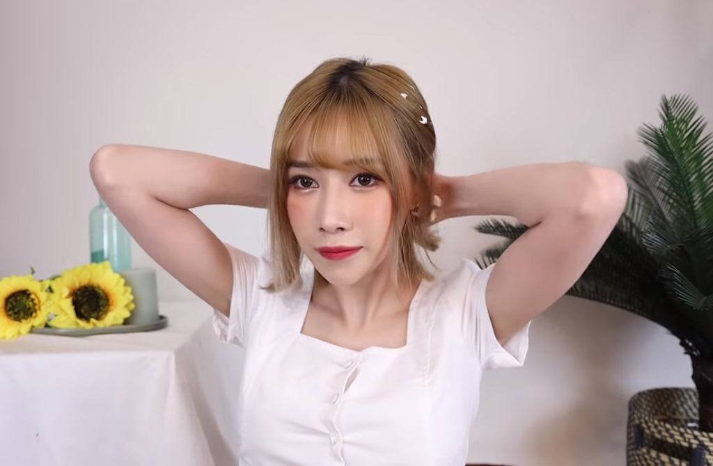 สาวไทย ลูบมูส บนเส้นผม วิธีทำผมสำหรับผมสั้นทรงผมสไตล์เกาหลี