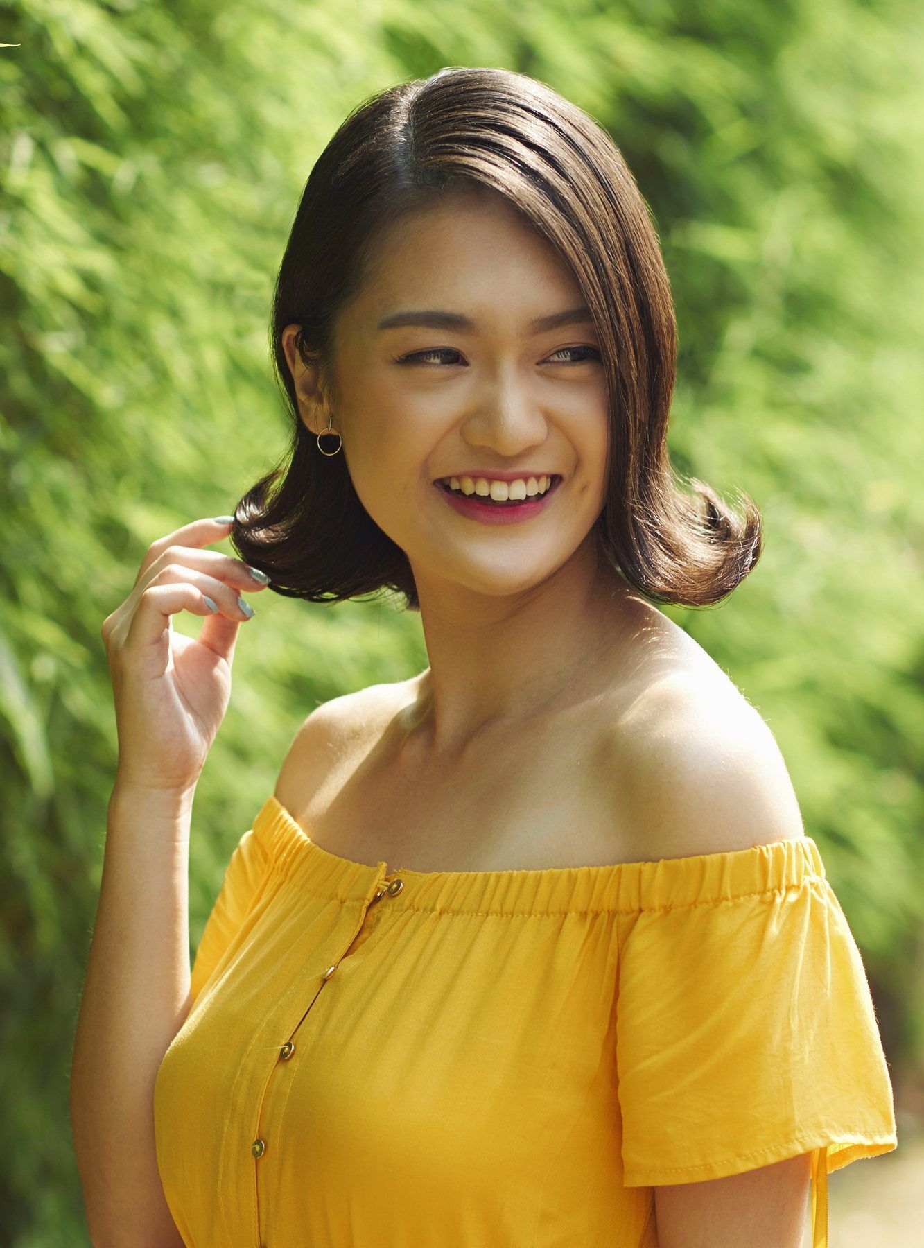 ทรงผมสั้น ไปงานเลี้ยง (Credit: Natasha Estelle)