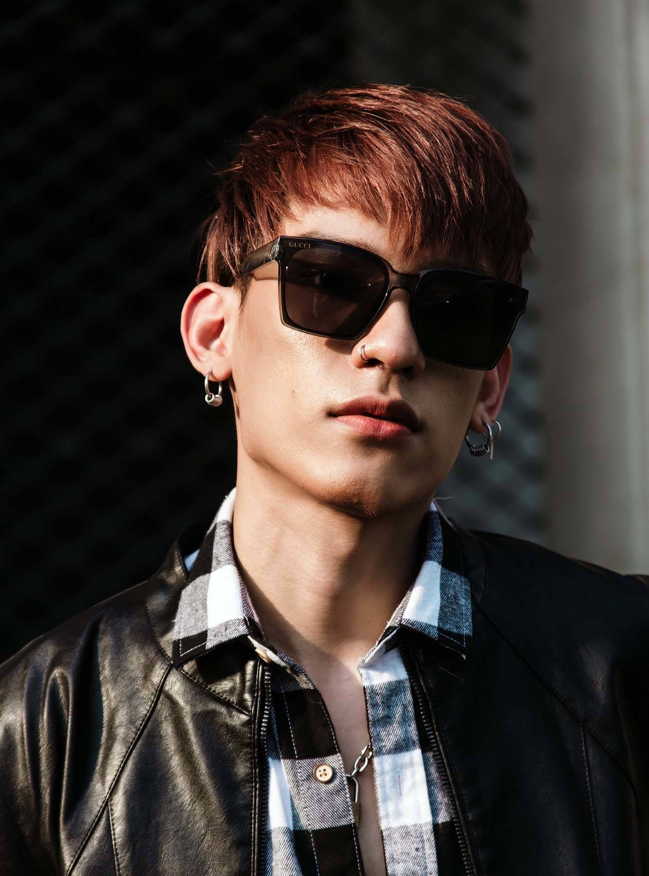 ผมสีน้ำตาลเท่ๆ สไตล์หนุ่มเกาหลี (Credit: Rex by Shutterstock)