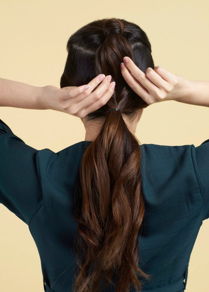 ถักเปียครึ่งหัว