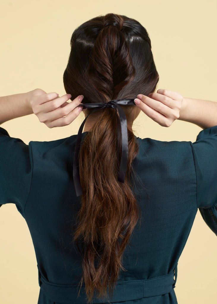 ถักเปียครึ่งหัว