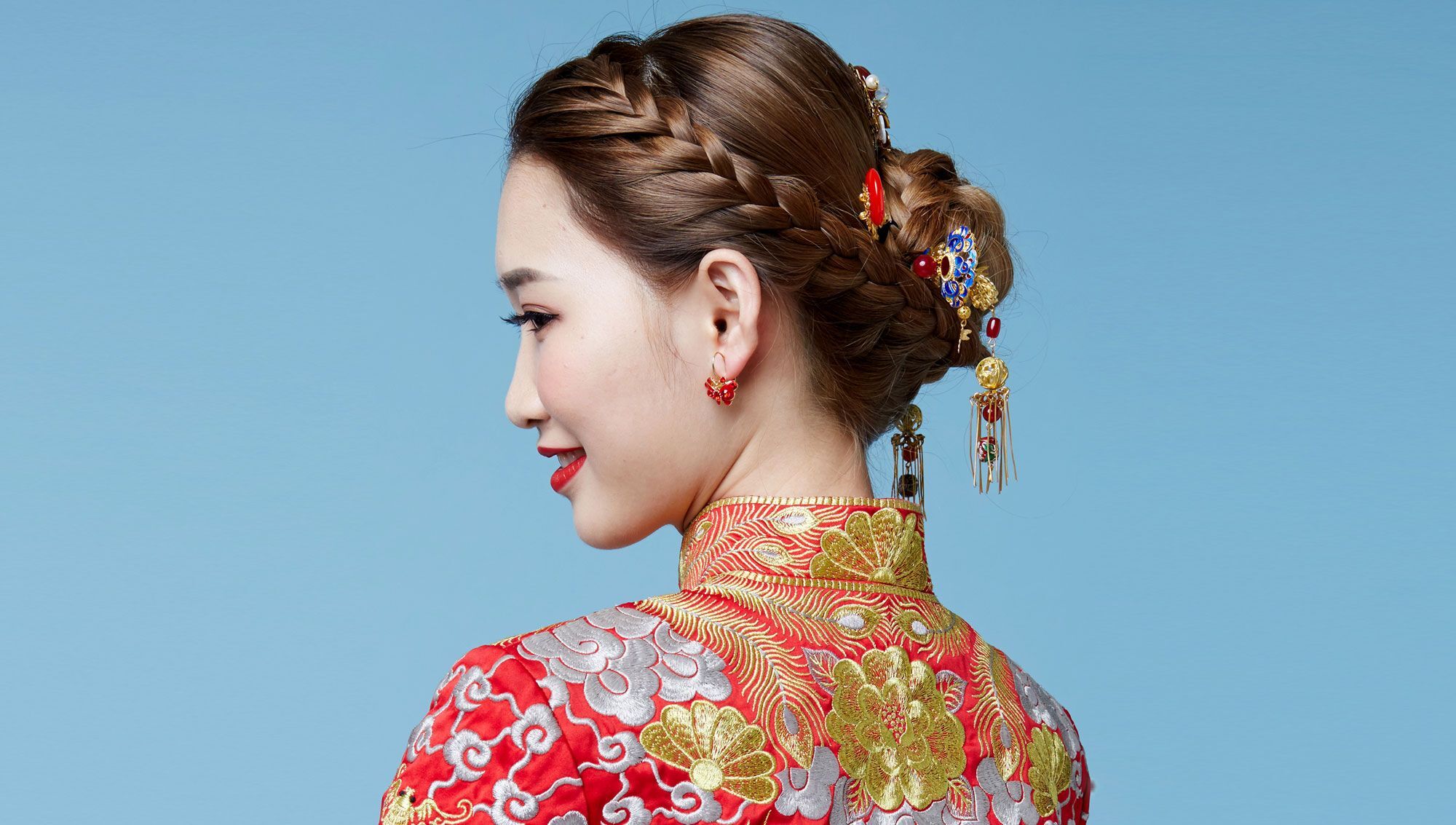 ทรงผมเจ้าสาวชุดกี่เพ้า สำหรับพิธีแต่งงานแบบจีน