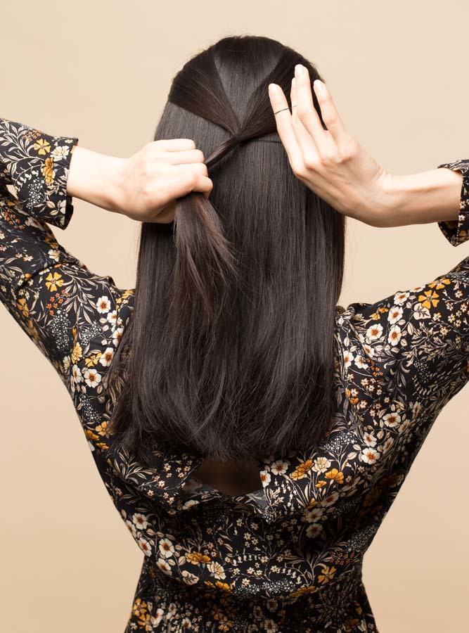 ทรงผมมัดครึ่งหัว