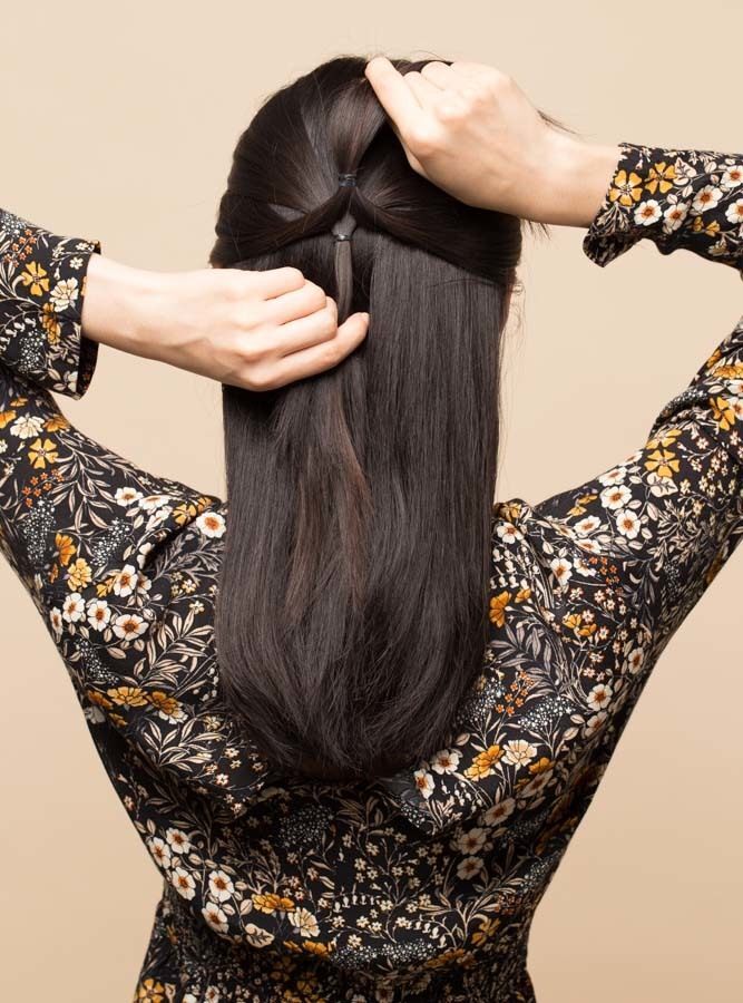 ทรงผมมัดครึ่งหัว