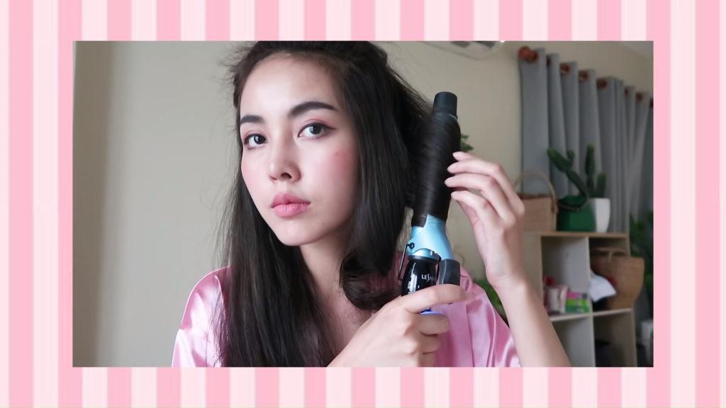 ผมยาว ผมลอน ผมมีวอลลุ่ม ม้วนผม