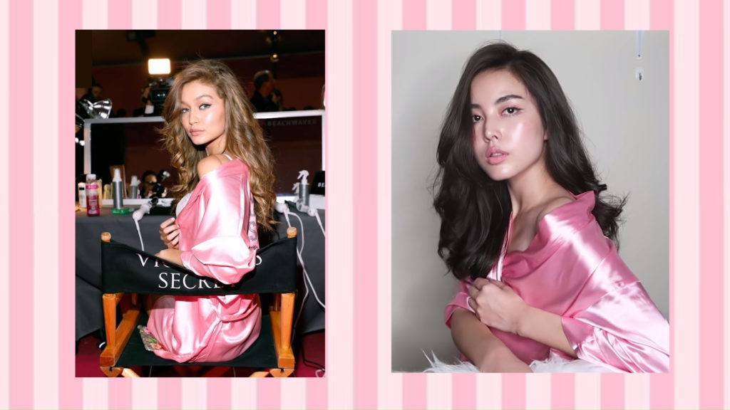 ผมยาว ผมลอน ผมมีวอลลุ่ม ม้วนผม นางฟ้า Victoria's secret