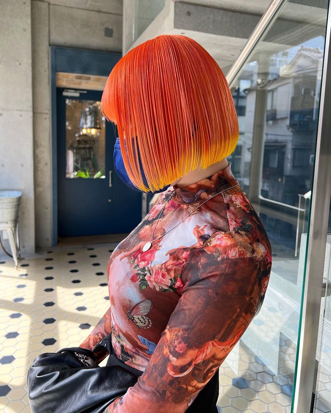 ย้อมปลายสีส้มทอง