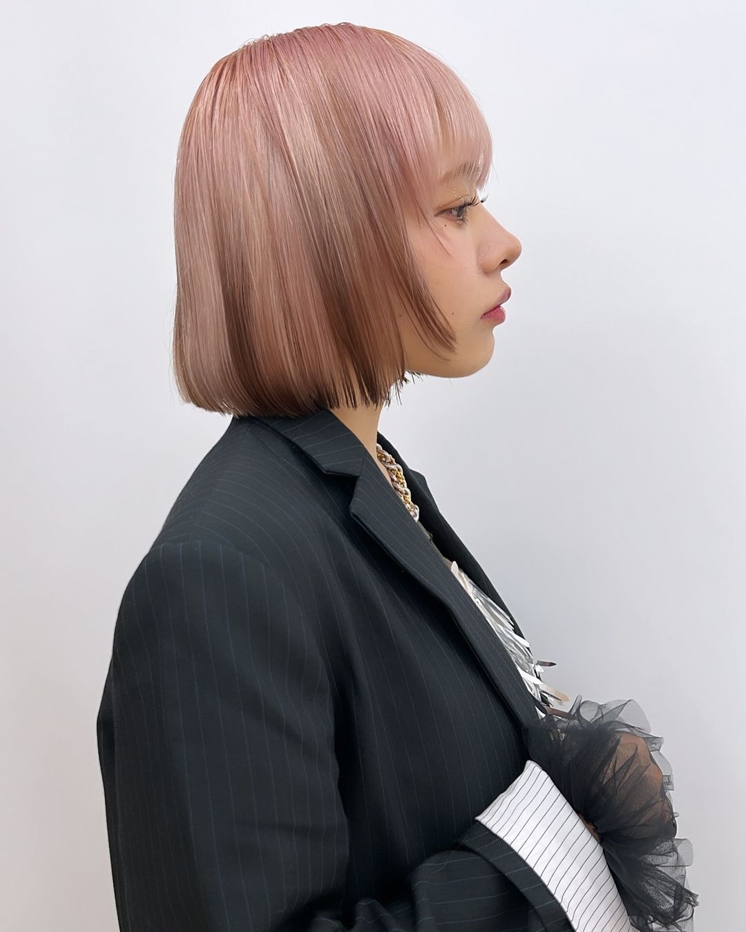 ผมน้ำตาลชมพู