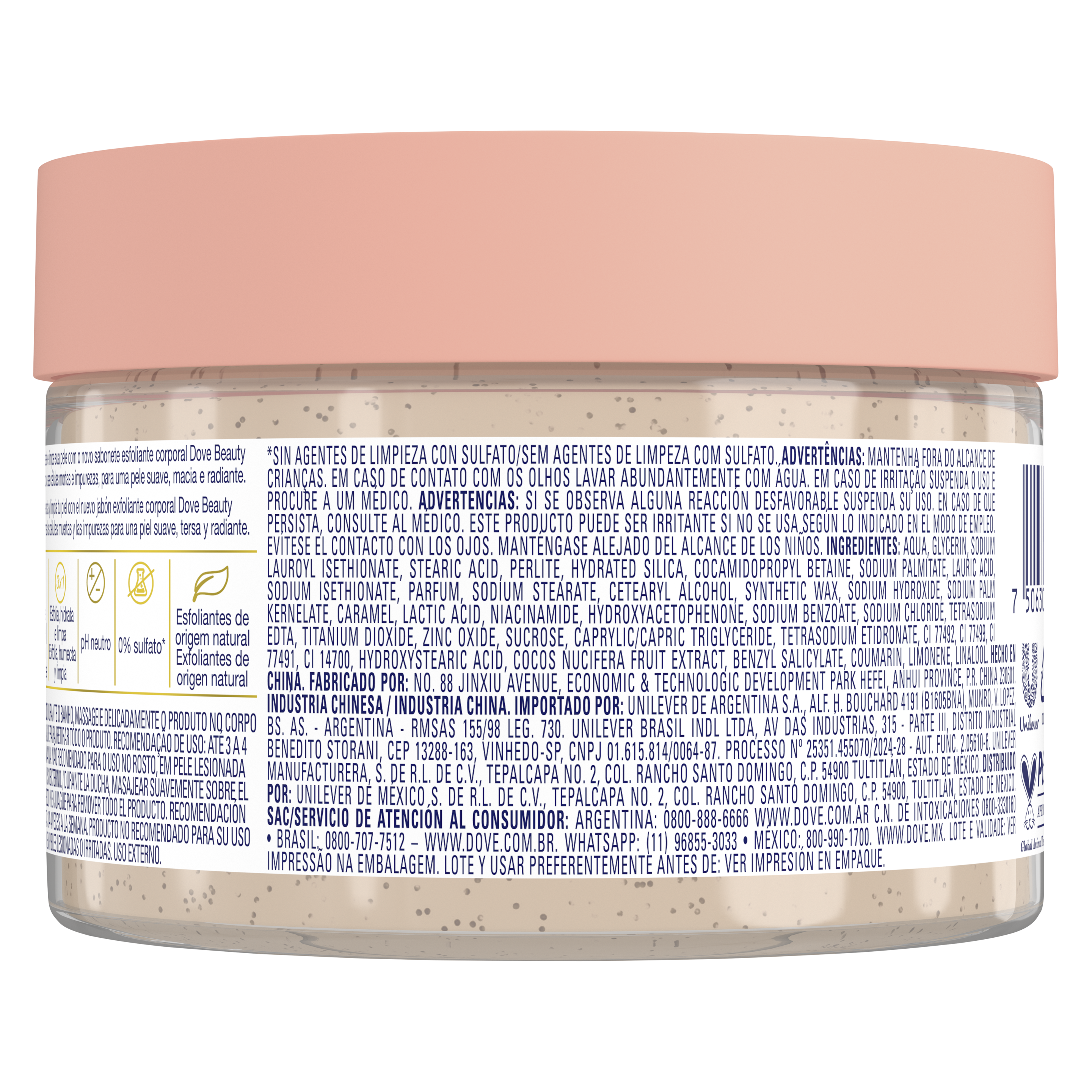 Dove Beauty Scrub Coco e Açúcar Mascavo