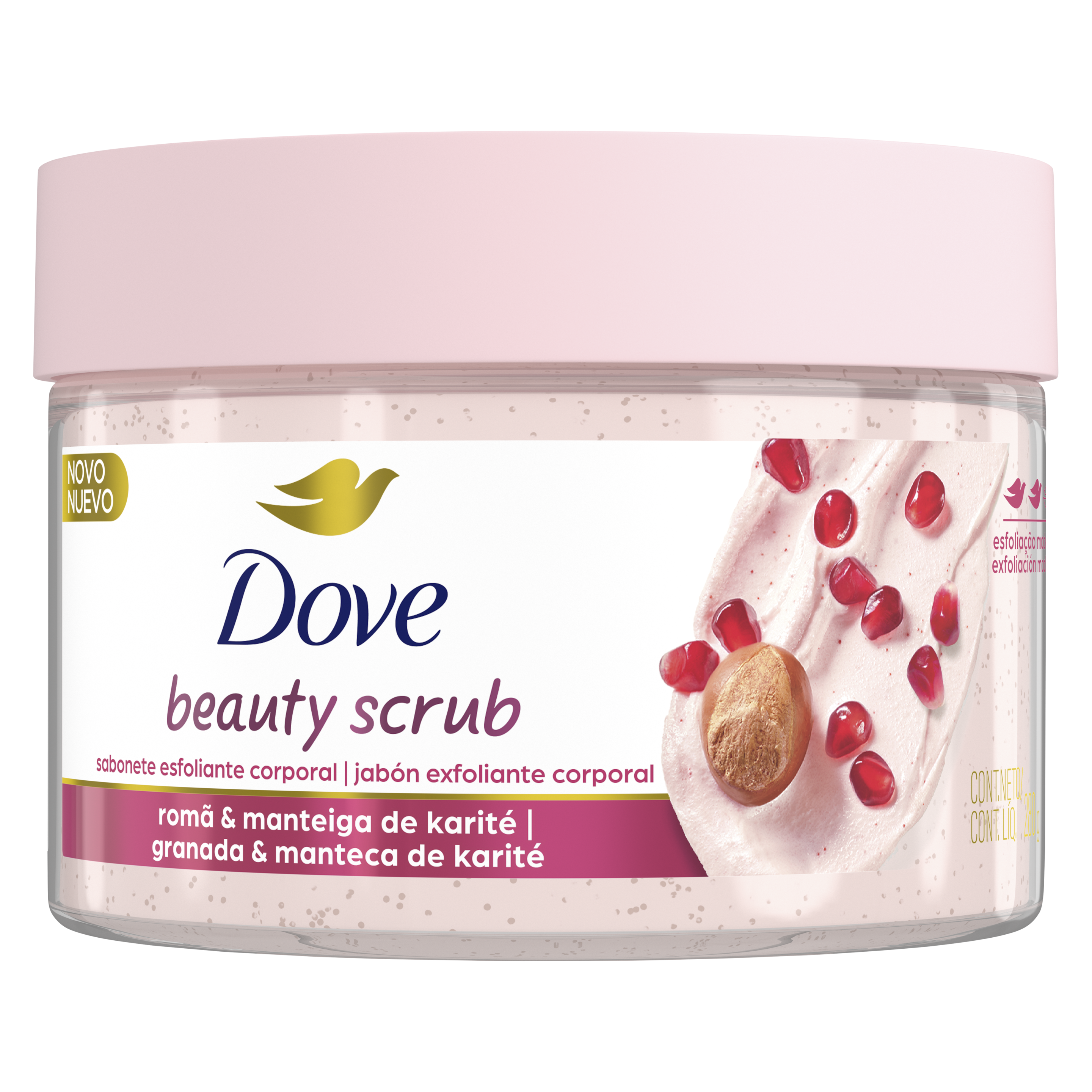 Dove Beauty Scrub Romã e Manteiga de Karité