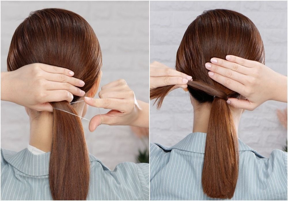 ผู้หญิงเอเชีย ผมยาวประบ่า สีน้ำตาลเข้ม