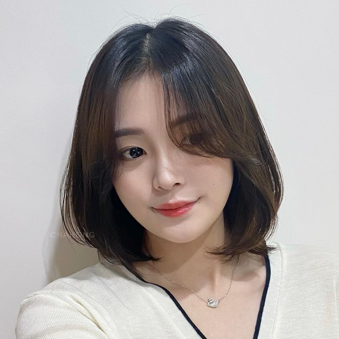 ผู้หญิงเอเชีย ไว้ผมสั้น ผมบ๊อบประบ่า สำหรับคนหน้ากลม