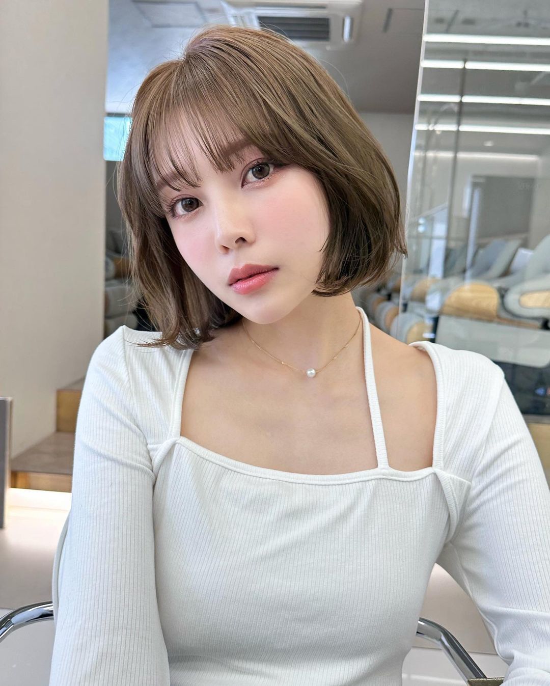 ผู้หญิงเอเชีย ไว้ผมสั้น ผมบ๊อบประบ่า สำหรับคนหน้ากลม