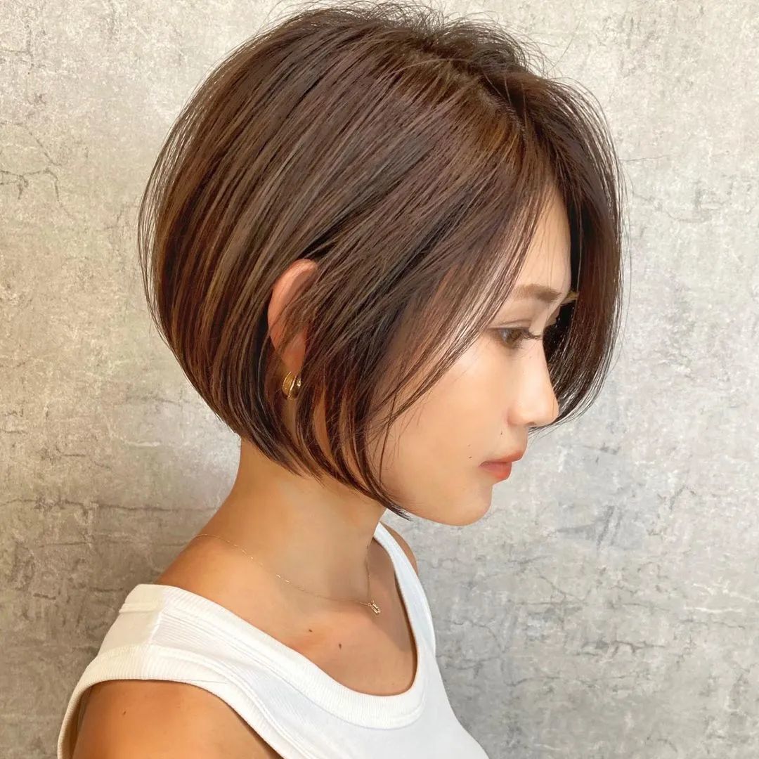 ผู้หญิงเอเชีย ไว้ผมสั้น ผมบ๊อบประบ่า สำหรับคนหน้ากลม