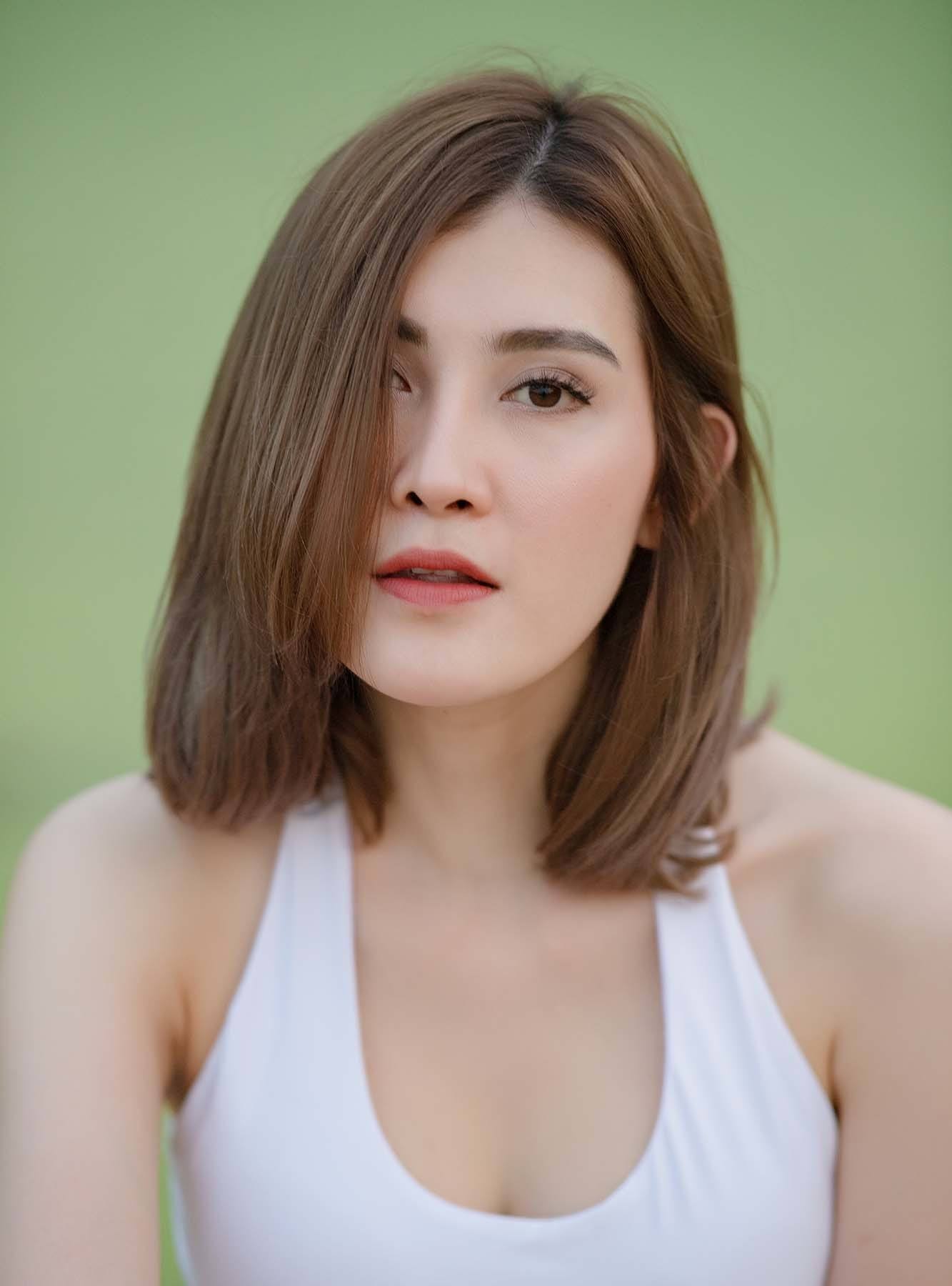 ผมบ๊อบประบ่า หน้ากลม