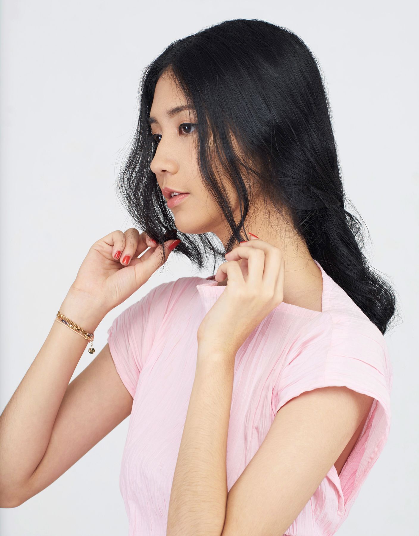 ทรงผมยาวหน้ากลม