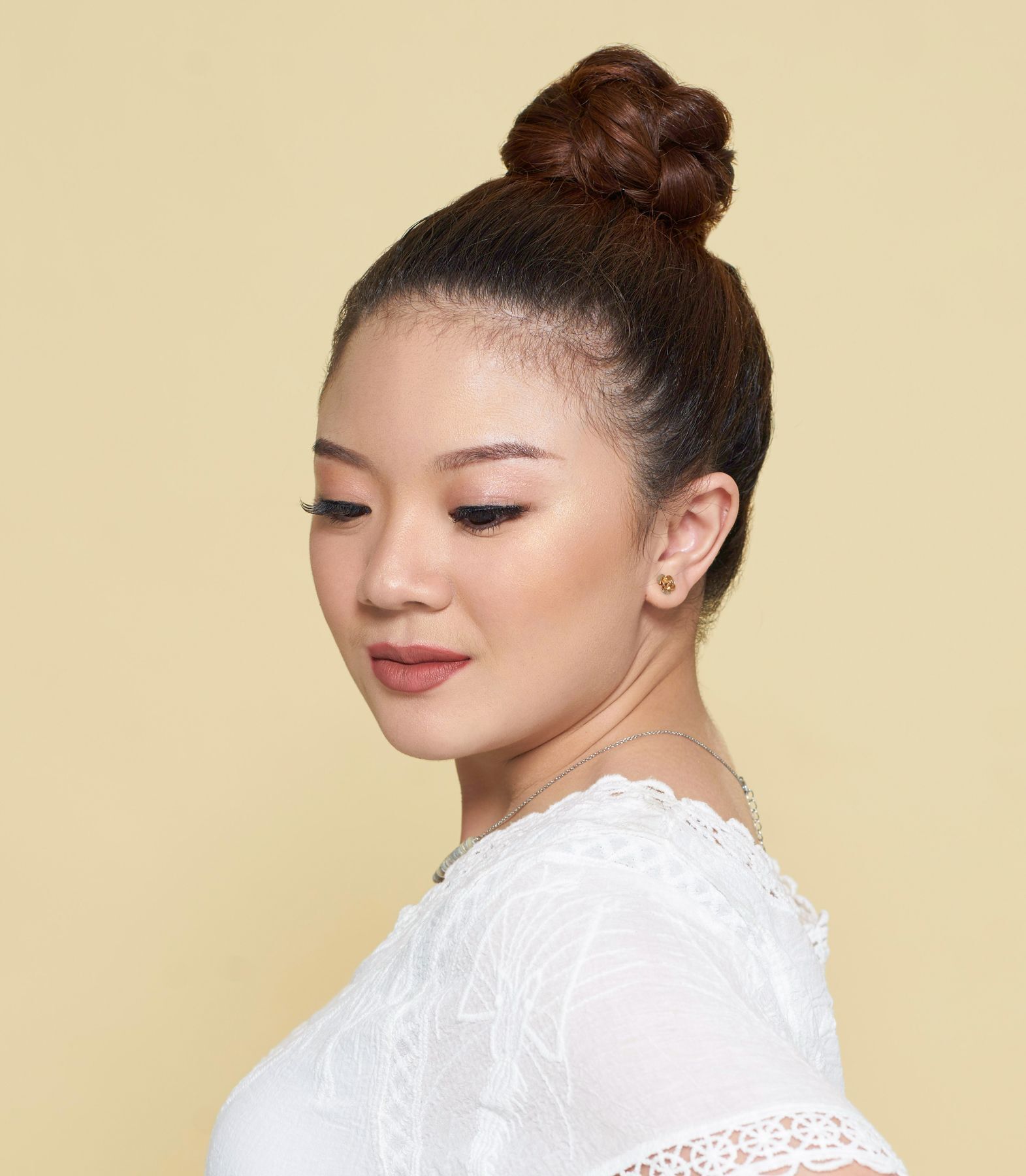 ทรงผมยาวหน้ากลม