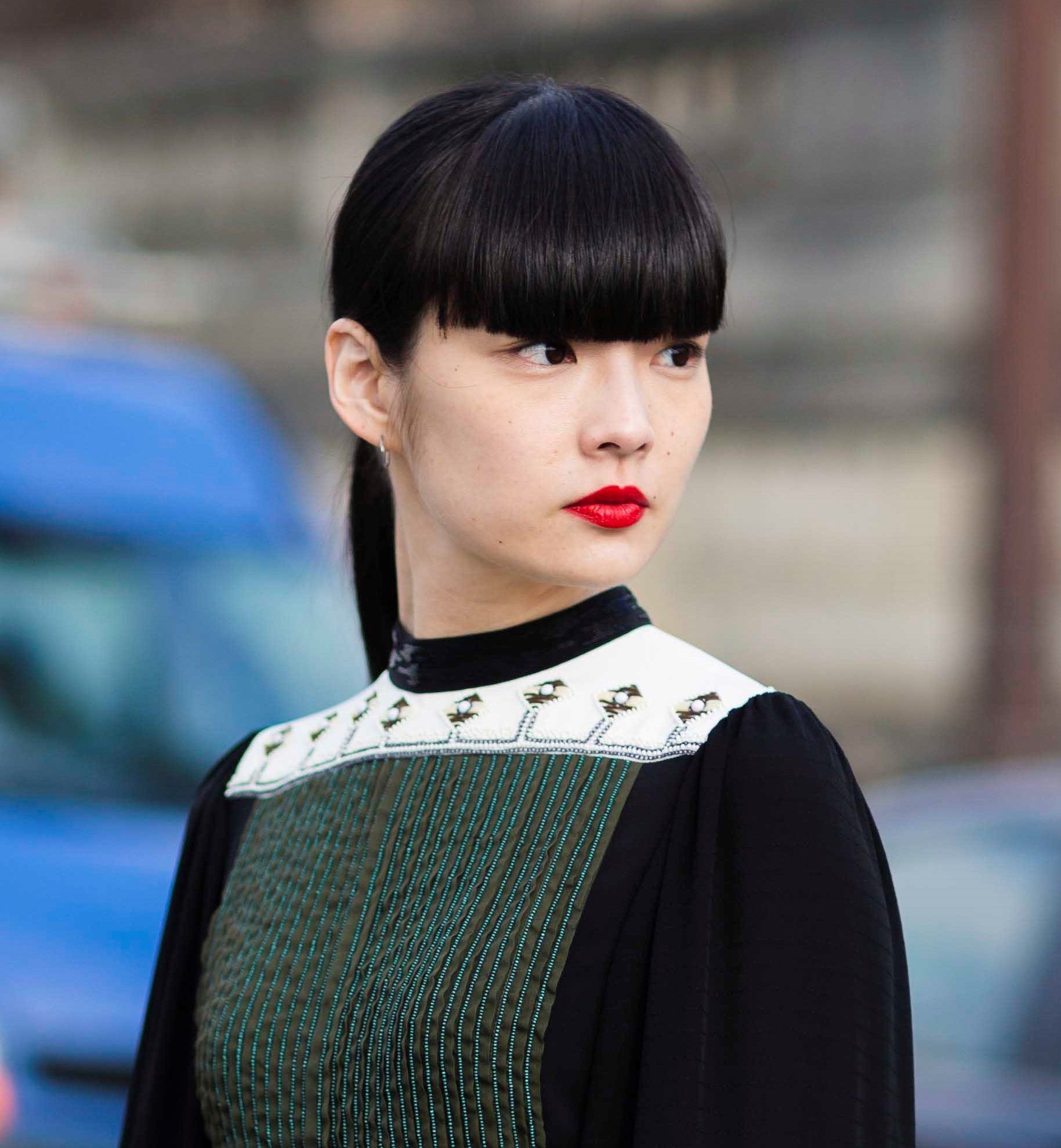 blunt bangs asian hair fw17 e1505197780835