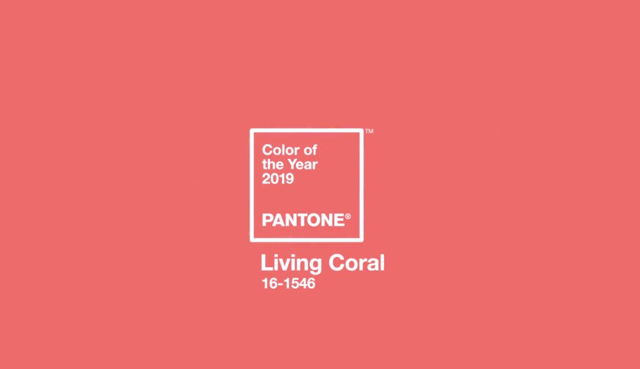 สีผม Living Coral Pantone 2019