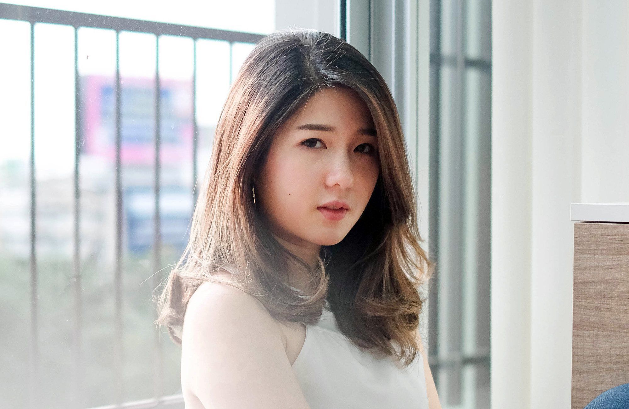 ยืดผมแบบวอลลุ่ม