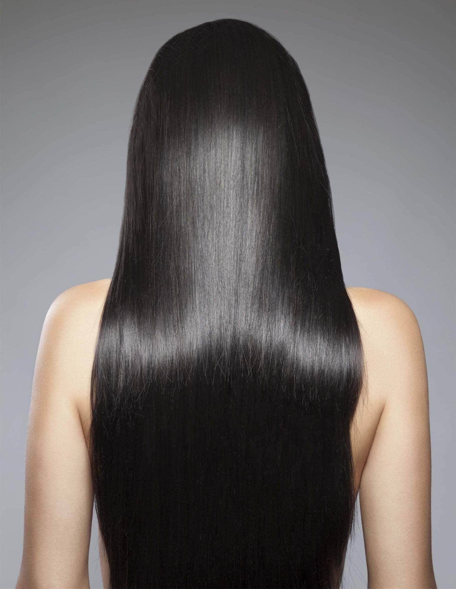 ผู้หญิง ผมยาว สีดำ หันหลัง ยืดผมเคราติน