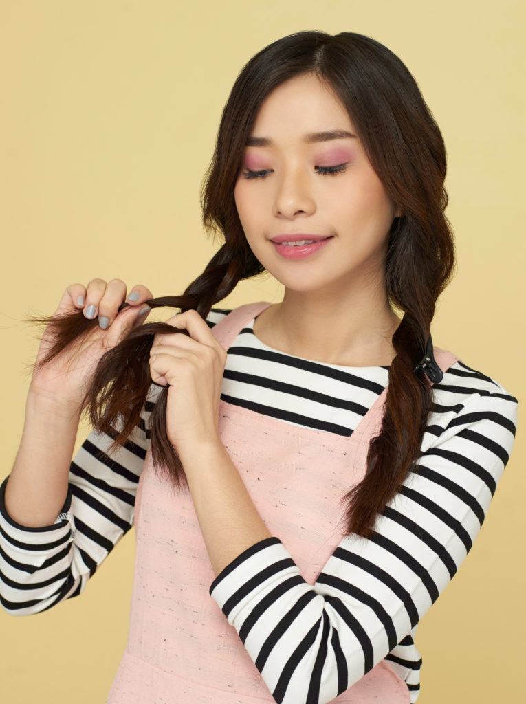 ผมเปีย ถักเปีย 2 ข้าง วิธีถักเปีย ทรงผมยาว