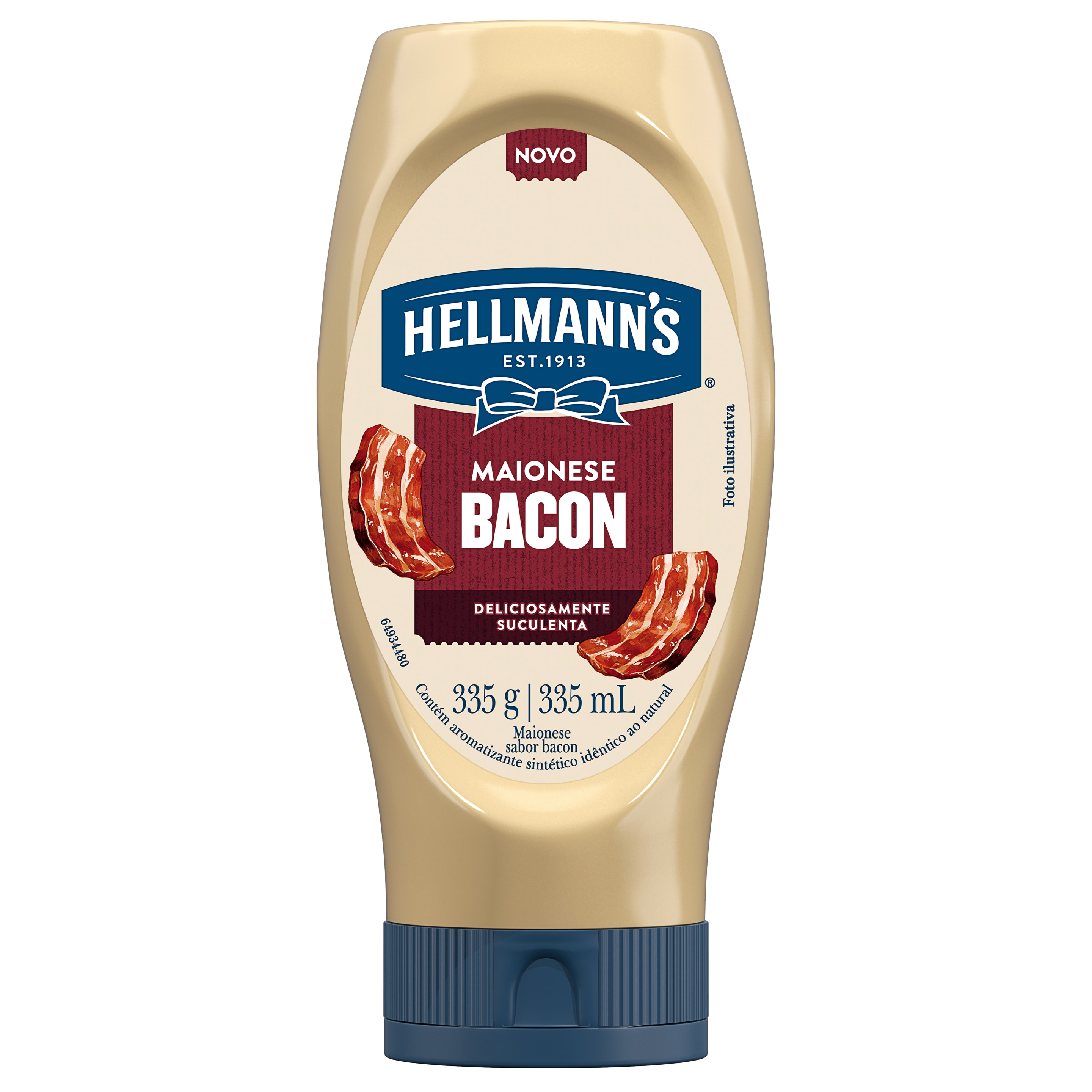 Maionese Hellmann's Bacon Squeeze 335g