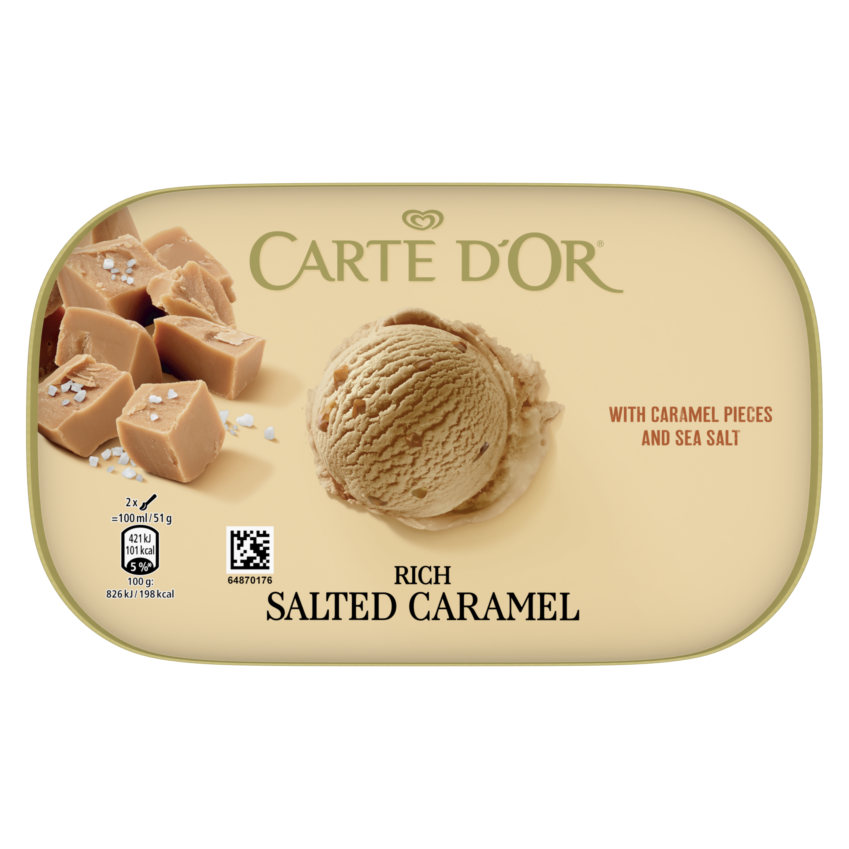 Carte D'Or Rich Salted Caramel 900ml packshot