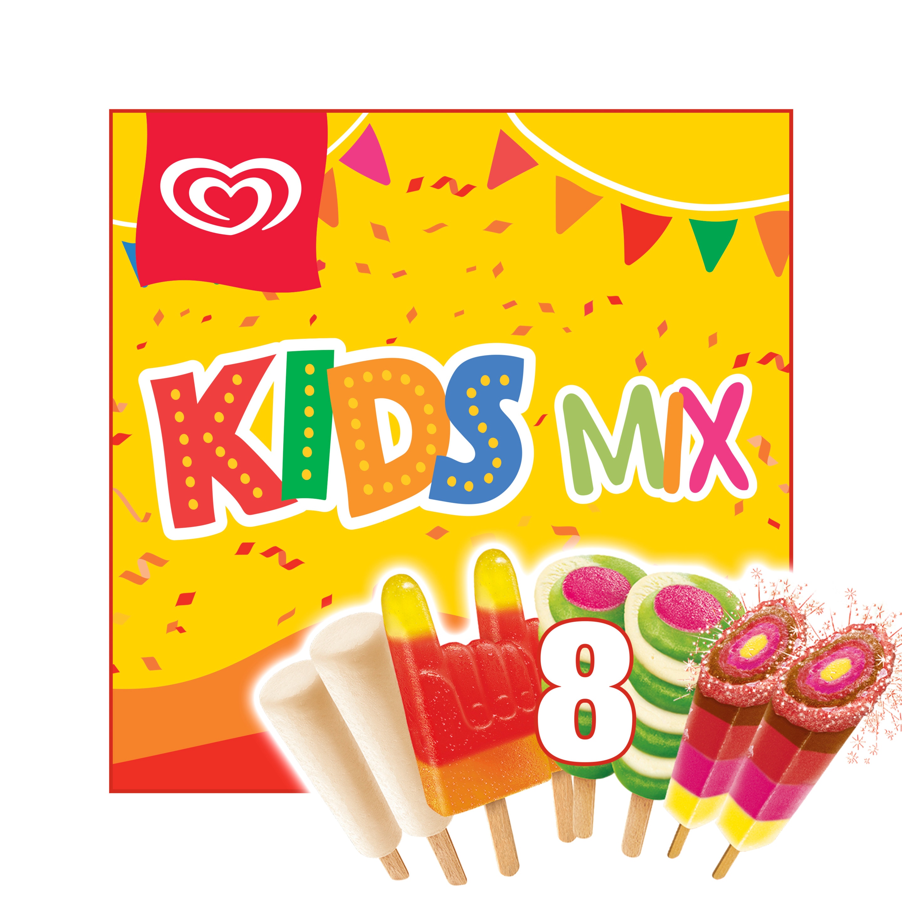 Kids Mix 8 x 49 ml - Langnese Deutschland packshot