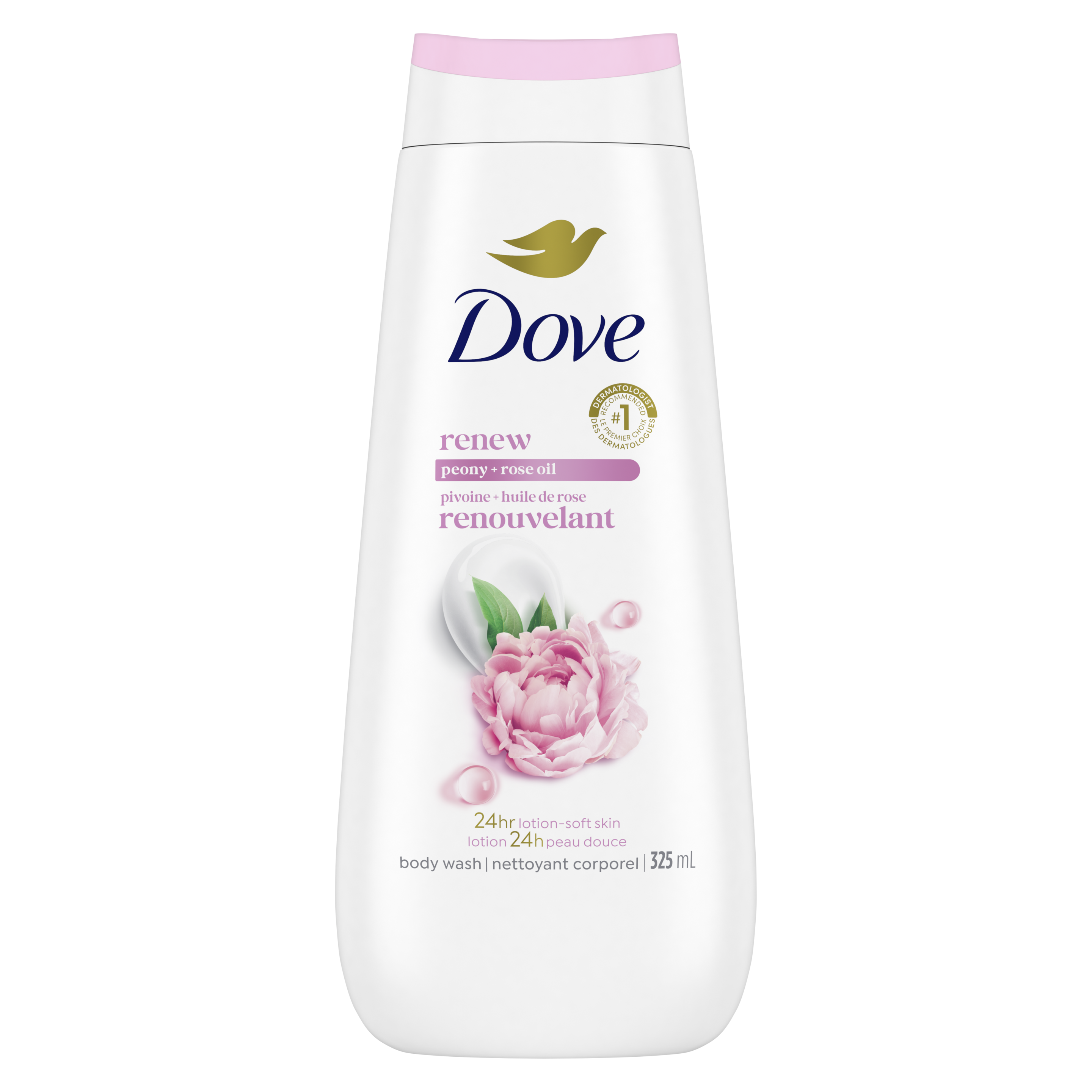 Dove Peony + Rose Body Wash packshot