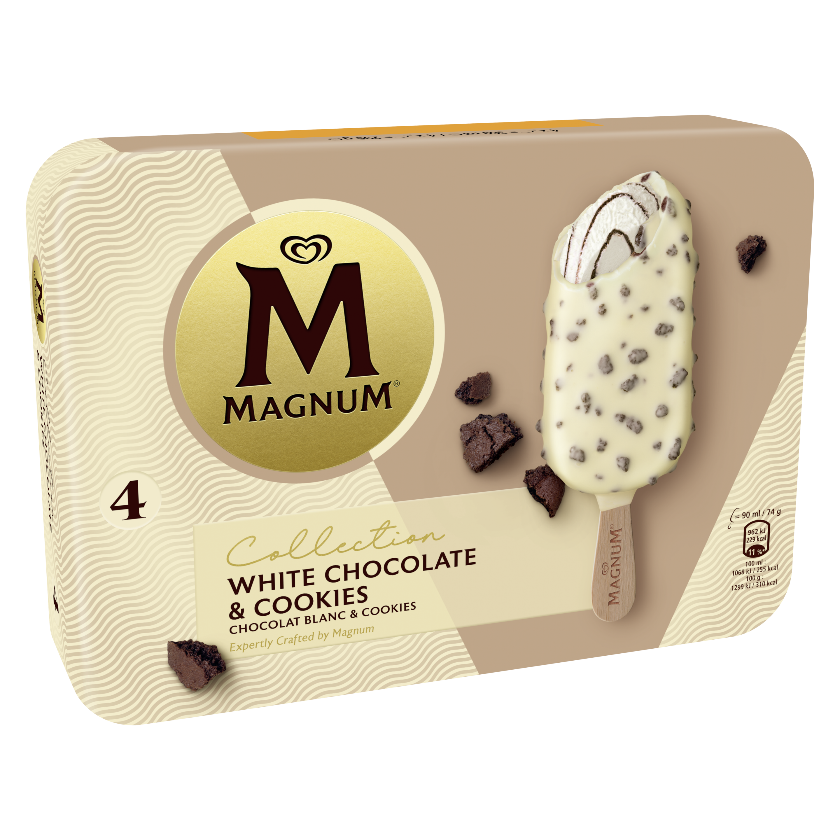 Magnum Bâtonnet  Chocolat Blanc & Cookies