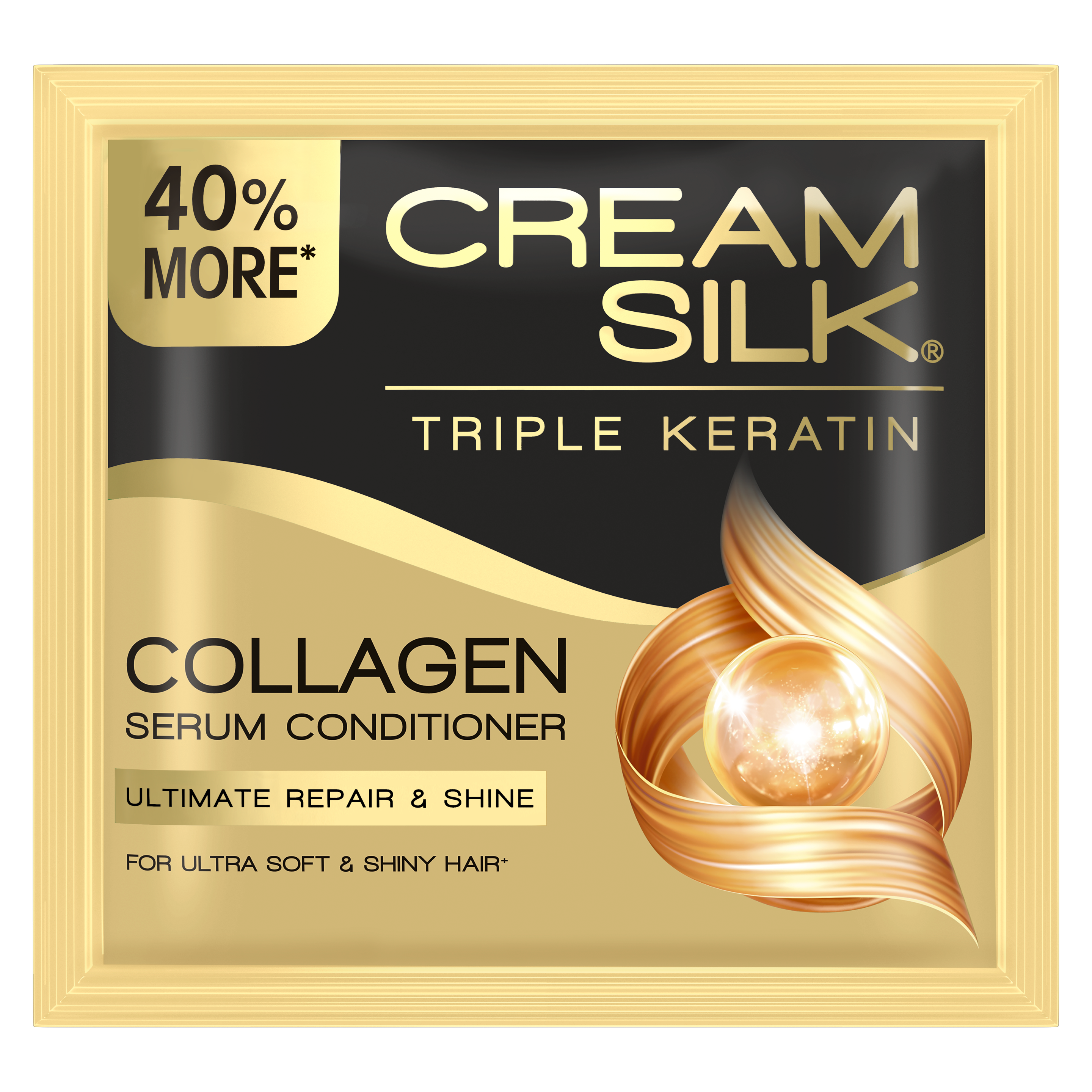 Cream Silk Triple Keratin Serum Conditioner Ultimate Repair and Shine