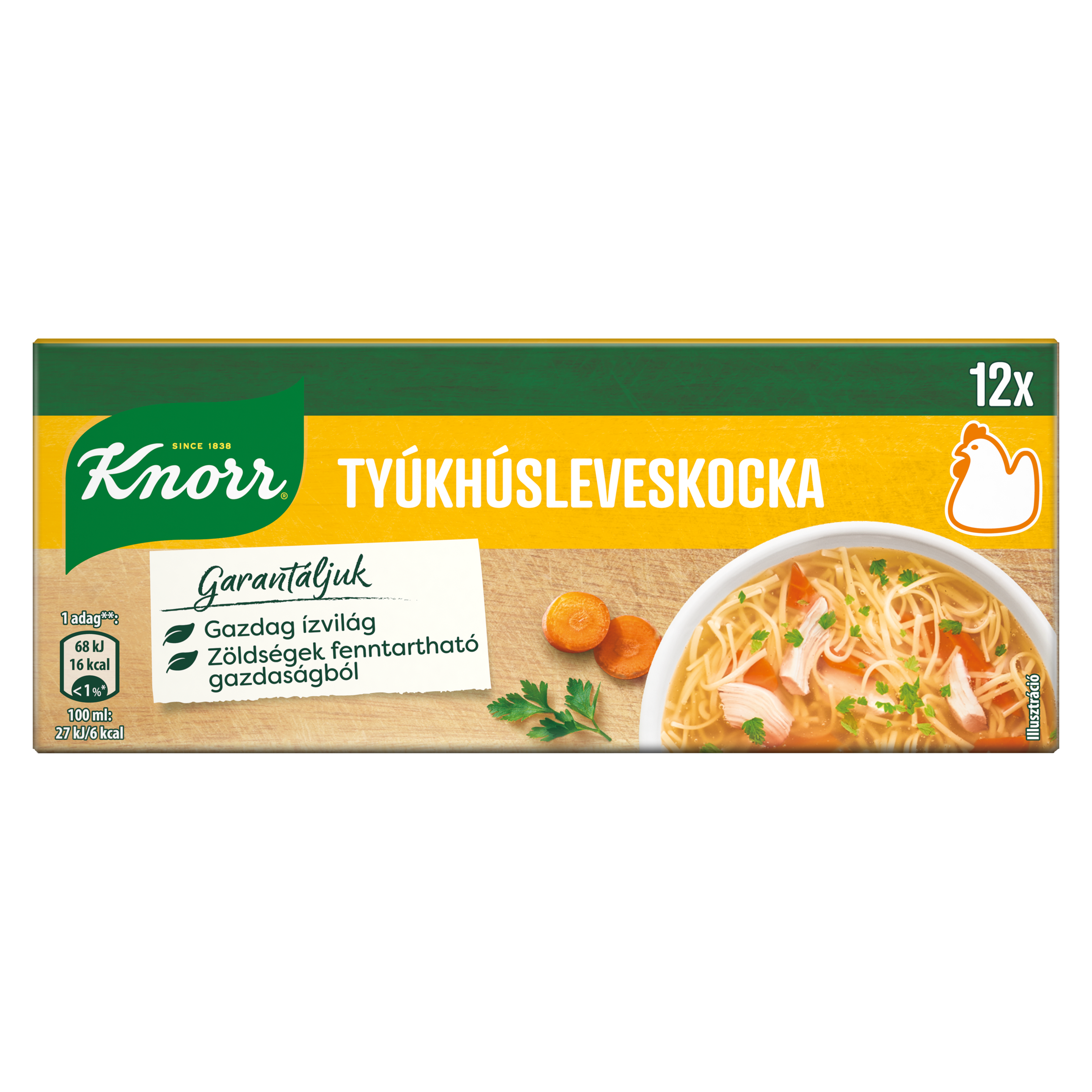 Knorr Tyúkhúsleveskocka 120g packshot
