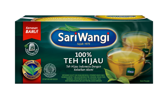 SariWangi Teh Hijau packshot