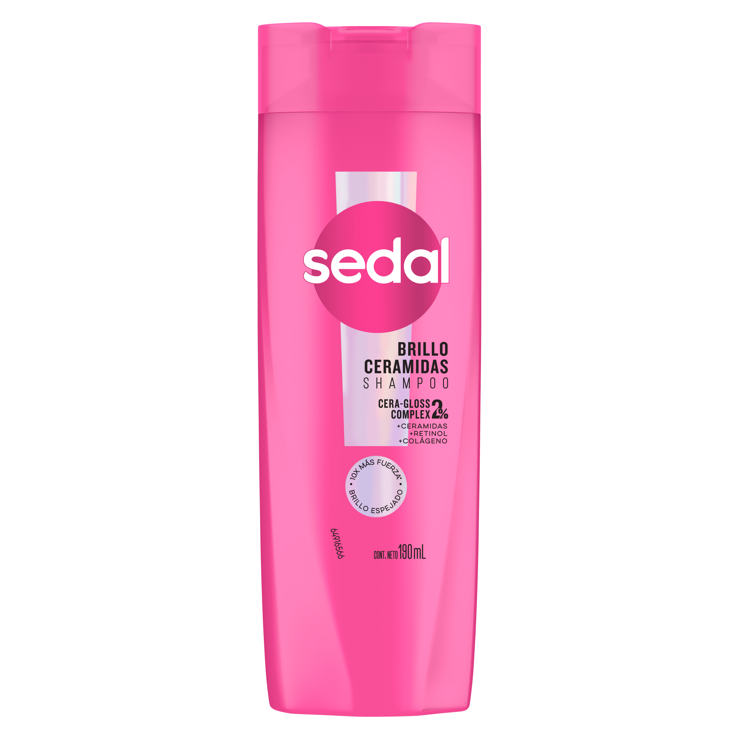 Imagen al frente del paquete Shampoo Sedal Ceramidas 190 ml