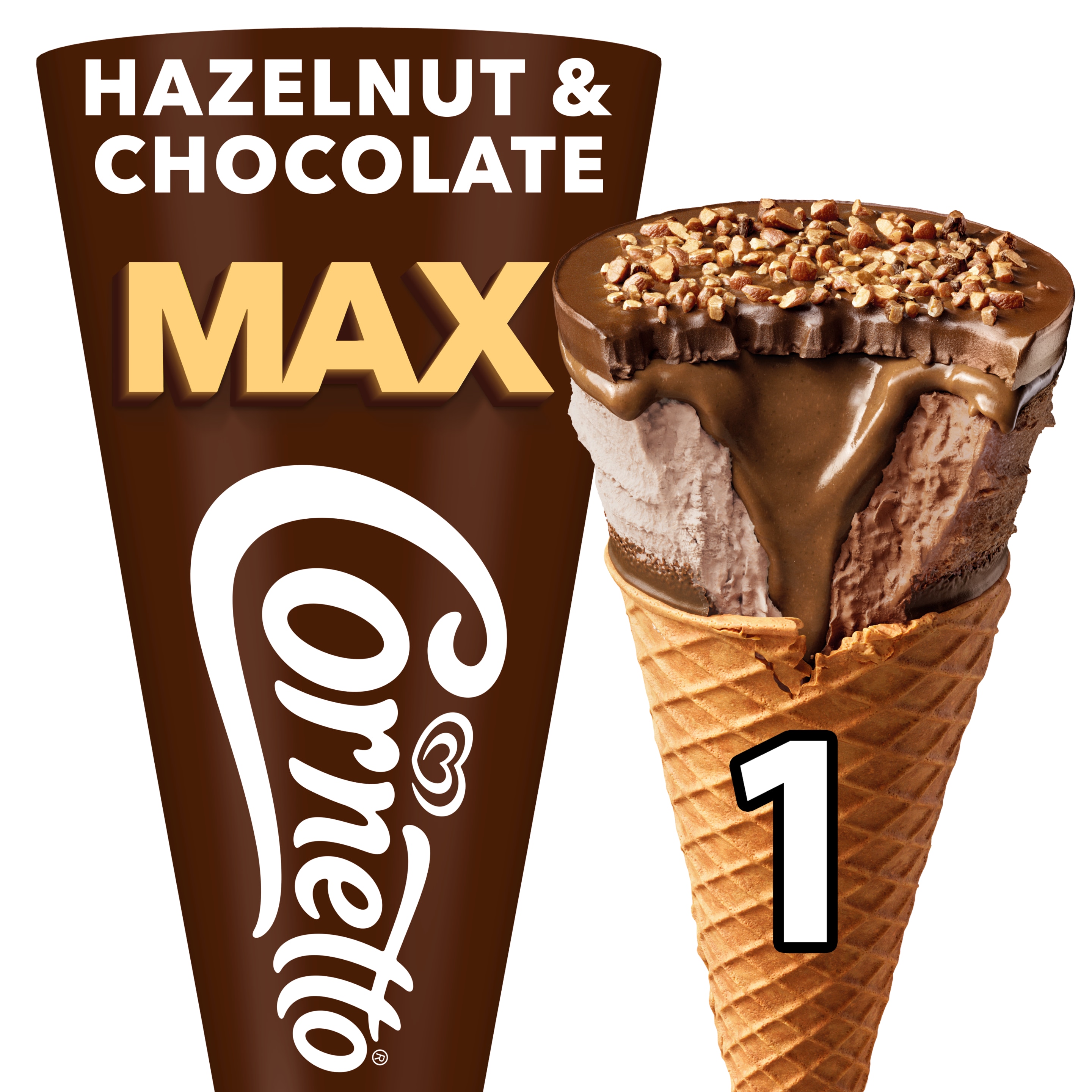 Cornetto Max Hazelnut & Chocolate  1 x 115 ml - Eskimo Österreich packshot