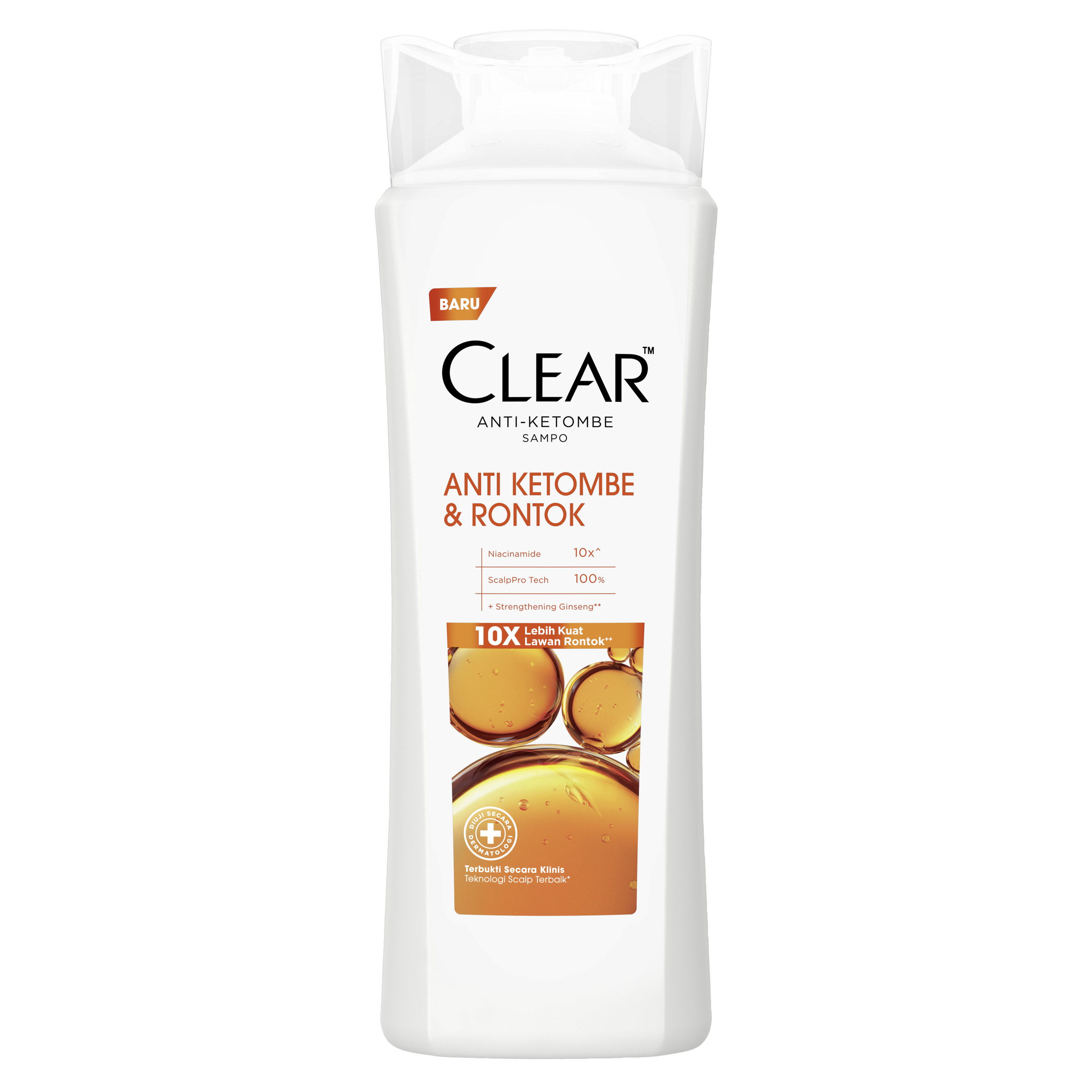 CLEAR Anti Ketombe & Rambut Rontok - Rambut 10X Lebih Kuat 160ml