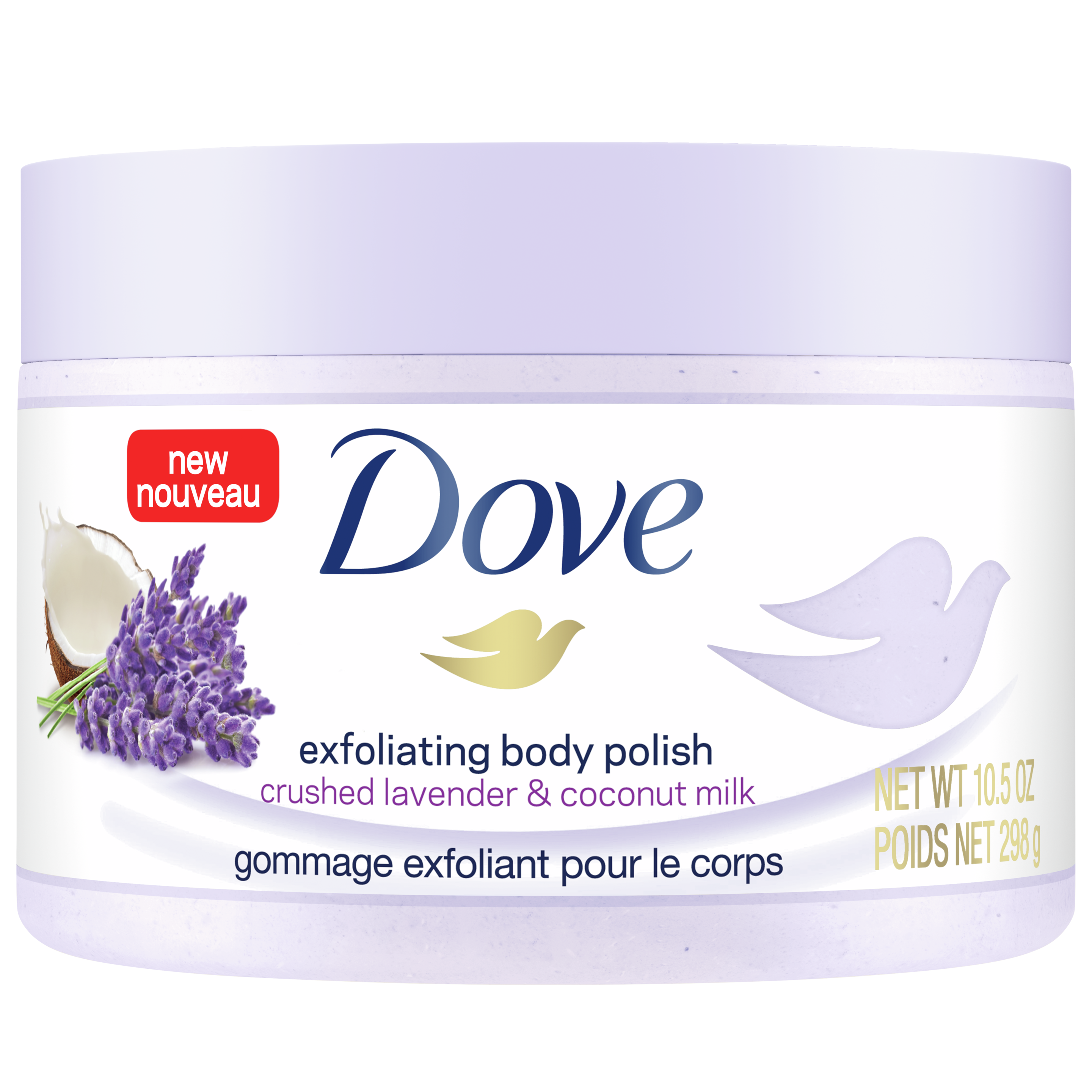 Dove Crushed Lavender & Coconut Milk Scrub packshot