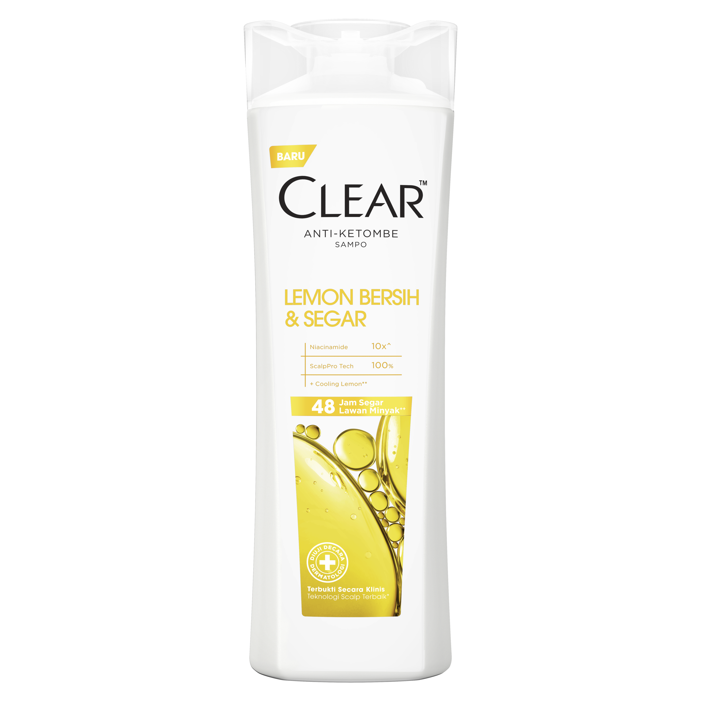 CLEAR Lemon Bersih & Segar - Sampo Anti Ketombe & Lepek 160ml packshot