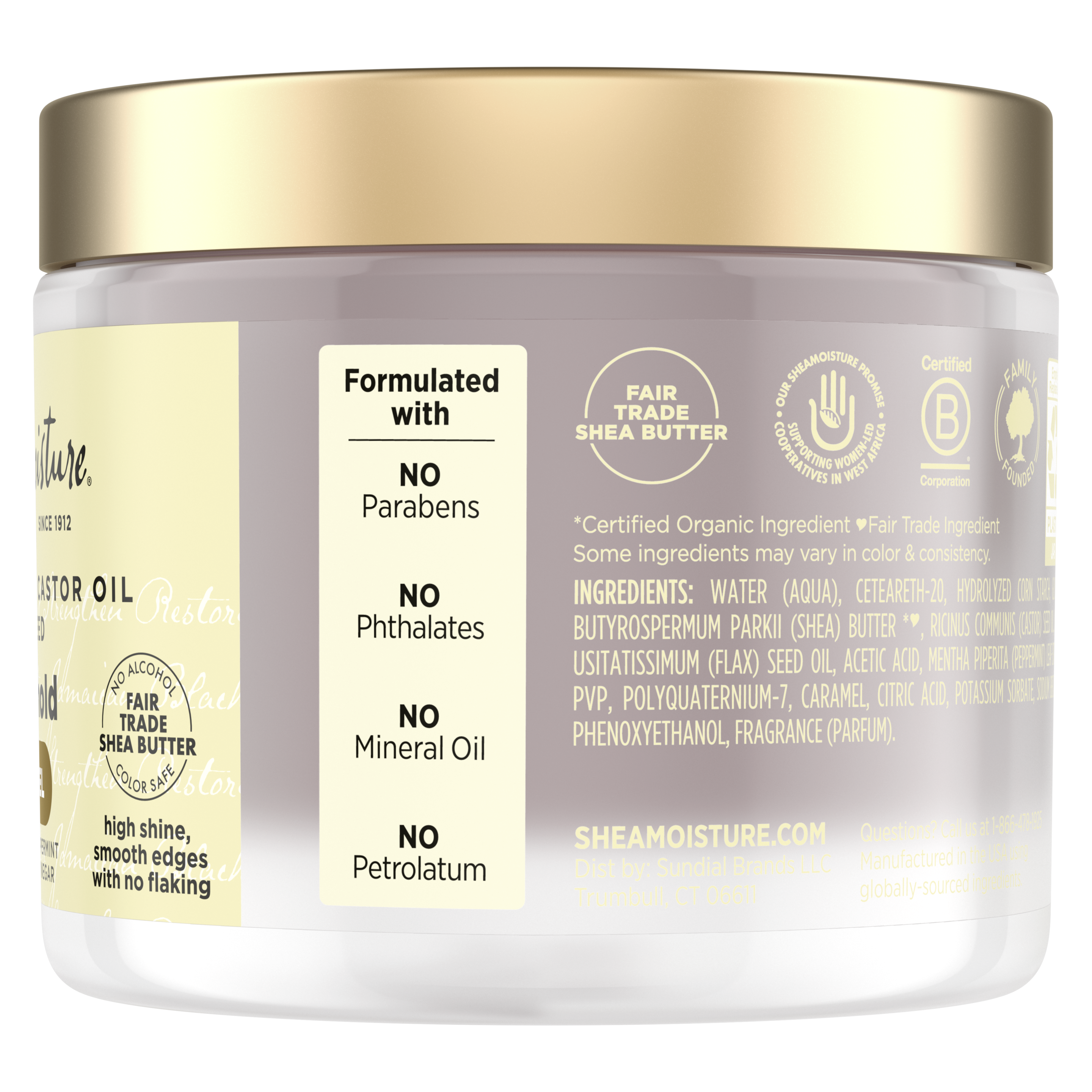 Jamaican Black Castor Oil + Flaxseed Edge Gel 3.5 oz